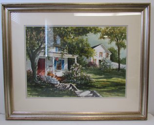 GARY SHEPARD Framed Watercolor Painting-Signed