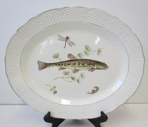 Vintage OLD ENGLISH IRONSIDE Serving Platter *FISH*