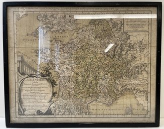 Vintage 1764 Map Of  Europe Printed In Italy
