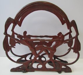 1928 SEVILLE METAL STUDIOS Art Nouveau Magazine Rack