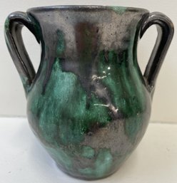 Vintage Arts & Crafts Style CAROLINA POTTERY Double Handled Vase