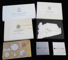 (7) Foreign Coins And Sets With Silver