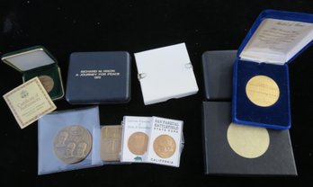 Box Of Bronze And Copper Medals