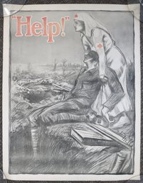 Vintage And Original WWI Red Cross Poster