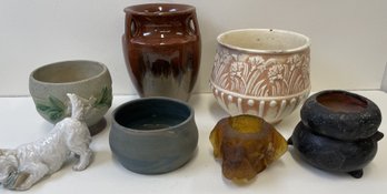 Collection Of Pottery/Glass/Figural Pieces With Flaws