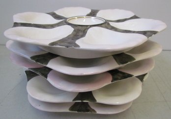 (5) Vintage OYSTER Plates