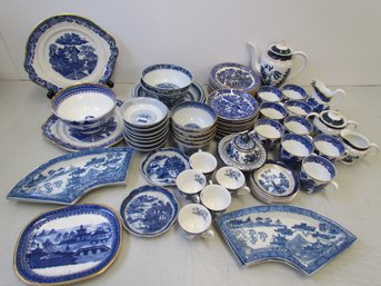 Large Collection Of Assorted Blue & White China