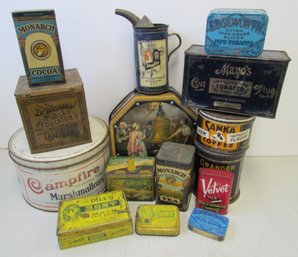 (15) Vintage Advertising Tins