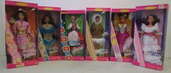 (6) Collector Edition BARBIE-DOLLS OF THE WORLD In Original Boxes Lot #1