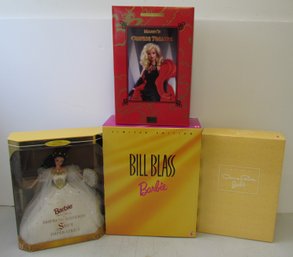 (4) Assorted Limited Edition BARBIE Dolls In Original Boxes Lot #8