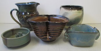 Artist Studio Pottery Lot (5)