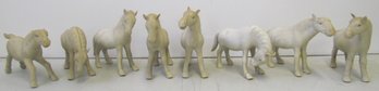 (8) Vintage PRZEWALSKI Porcelain Horse Figurines