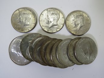 (15) 1964-1969 Silver Kennedy Half Dollar Lot