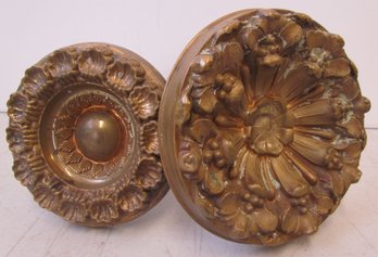 (2) Antique Metal Curtain TieBacks