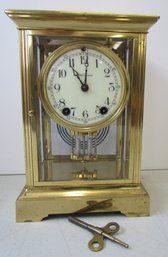 SETH THOMAS Brass Carriage Clock - 9.75' Tall