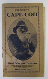 1920 Welcome To CAPE COD Folding Map / Brochure