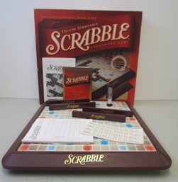 Deluxe Turntable SCRABBLE Crossword Game With Red Tiles