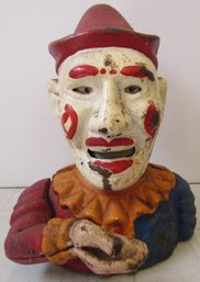 1950s Era Humpty Dumpty Clown Cast Iron Still Bank