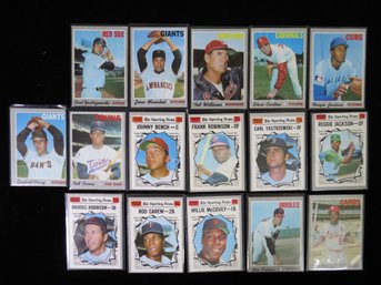 (16) 1970 Topps Baseball Star Card Lot