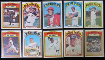 (10) 1972 Topps Baseball Star Card Lot