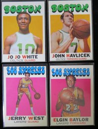 (4) 1971 Topps Basketball Star Card Lot