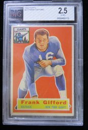 1956 Topps #53 Frank Gifford Football Card Beckett 2.5 G/VG