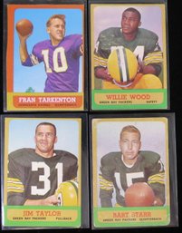 (4) 1963 Topps Football Star Card Lot