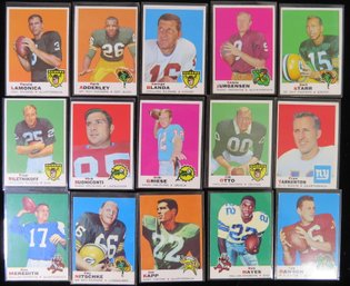 (15) 1969 Topps Football Star Card Lot