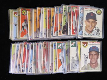 (43) Different 1954 Topps Baseball Card Lot