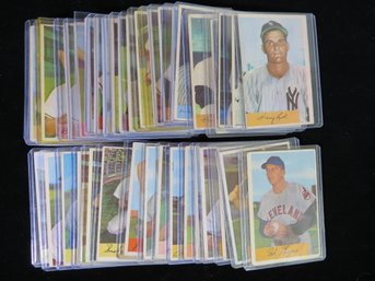 (40) Different 1954 Bowman Baseball Card Lot