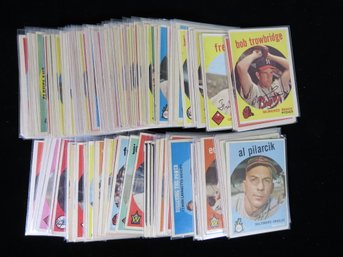 (144) Different 1959 Topps Baseball Card Lot