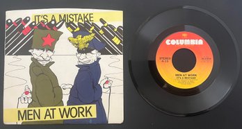 Men At Work Its A Mistake / Shintaro W/ Picture Sleeve 7'