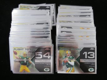 (85) 2008 Chrome Football Brett Favre Collection Cards