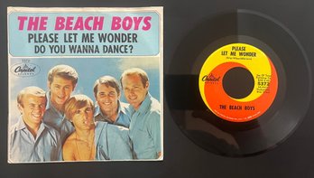 Beach Boys Please Let Me Wonder Do You Wanna Dance 7' W/ Picture Sleeve