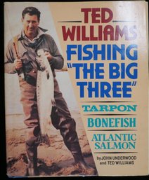 1982 Ted Williams, Fishing The Big Three Baseball Book