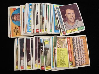 (57) 1954-1961 Topps Baseball Cards W/ Stars