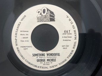 George Michele  Something Wonderful 7' White Label Promo