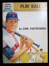 1969 Play Ball By Carl Yastrzemski Baseball Book