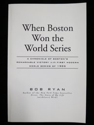 When Boston Won The World Series Baseball Proof Book