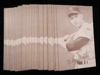 (25) 1980 Mickey Mantle 1951 Rookie Exhibit Reprint Cards