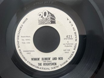 The Heightsmen Winkin' Blinkin' And Nod / Willie John 7' Promo