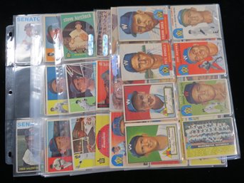 (76) 1952-1964 Washington Senators Baseball Card Lot W/ Some Signed