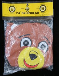 1970's Vintage Boston Bruins NHL Hockey Inflatable Bear In Original Package