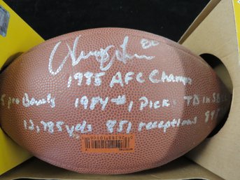 Irving Fryar New England Patriots Signed Football With Stats