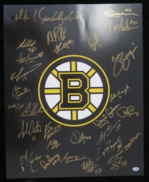 Boston Bruins Greats 16 X 20 Photo Signed Autographed By (28) Former Players