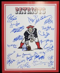 New England Patriots Greats 16 X 20 Photo Signed Autographed By (23) Former Players