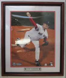 Curt Schilling Signed 16 X 20' Red Sox Baseball Photo - Steiner