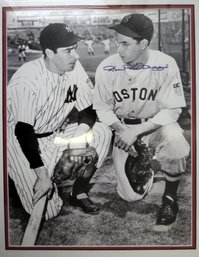 Dom Dimaggio Red Sox Baseball Signed 11 X 14' Photo - Framed - Steiner