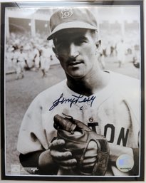 Johnny Pesky Red Sox Baseball Autographed Signed 8 X 10 Photo - Framed