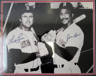 Fred Lynn And Jim Rice Signed Autographed 11 X 14' Baseball Photo -  Framed